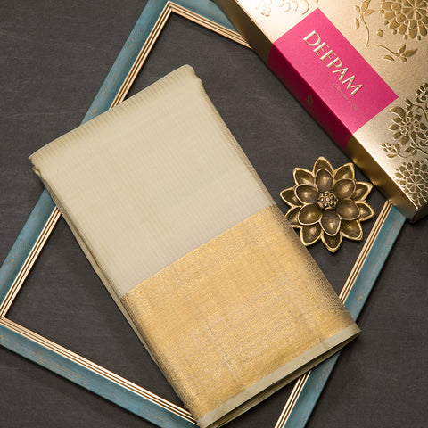 Cream Kanjivaram Silk Dhothi
