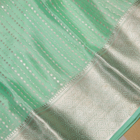 Pista Green Pure Mysore Silk Saree