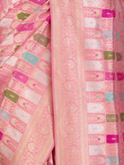 Baby Pink Patola Silk Saree - fabric detail