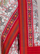Ivory Patola Silk Saree - fabric detail