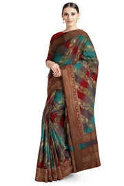 Multi colour banarasi silk saree
