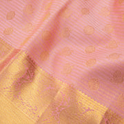 Light Peach Pure Kanjeevaram Silk Saree