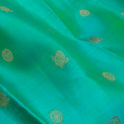 Teal Green Kanjivaram Silk Saree