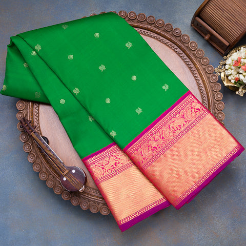 Green Pure Kanjivaram Silk Saree