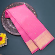 Pink Colour Pure Kanjivaram Silk Saree