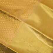 Golden Colour Pure Kanjivaram with Tissue Brocade Silk Saree
