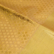 Golden Colour Pure Kanjivaram with Tissue Brocade Silk Saree