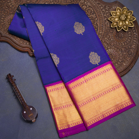 Blue Traditional Kanjivaram Silk Saree