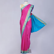 Pink Pure Mysore Crepe Silk Saree