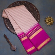 Cream Pure Kanjivaram Saree