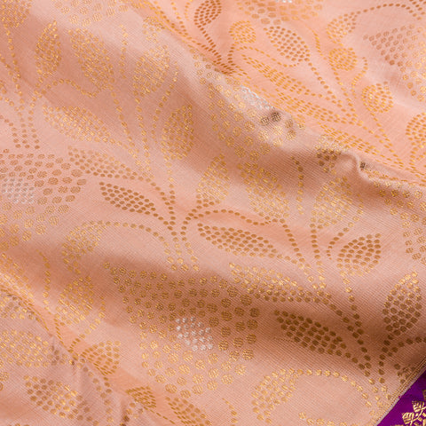 Peach Kanjivaram Silk saree