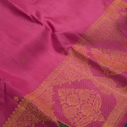 Pink pure Kanjivaram Handloom silk saree