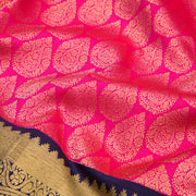 Magenta Pink Kanjeevaram Silk Saree