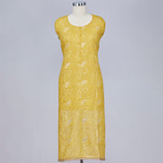 Yellow Mul Cotton Suit Material