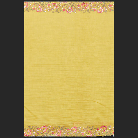 Yellow Mul Cotton Suit Material